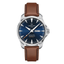 Reloj Certina DS Action Day-Date C032.430.16.041.00 automático con esfera azul y correa de piel marrón
