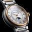Detalle del Maurice Lacroix Fiaba Moonphase Date 32mm con esfera de nácar, fase lunar y diamantes