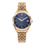 Reloj Sandoz Classic 81380-95 para mujer con esfera azul y brazalete dorado de acero