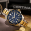 Certina DS Action Diver C032.607.22.041.00 con esfera azul, bisel de buceo y acabado bicolor