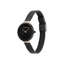 Detalle del Calvin Klein Minimalistic T Bar 28mm con esfera negra y brazalete de malla de acero
