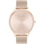 Reloj Calvin Klein Timeless Mesh 38mm 25200002 para mujer con esfera rosa y brazalete de malla en oro rosa