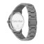 Vista trasera del Calvin Klein Linked Bracelet 25200054 con caja y brazalete de eslabones de acero gris