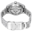 Vista trasera del Seiko 5 Sports Field SRPJ81K1 con movimiento automático visible y brazalete de acero