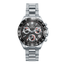 Reloj Sandoz Sport 81531-57 cronógrafo con esfera negra y brazalete de acero inoxidable