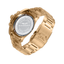 Vista trasera del Sandoz Sport 81447-99 con caja y brazalete de acero en acabado dorado
