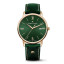 Reloj Maurice Lacroix Eliros Date 40mm EL1118-PVP01-610-1 con esfera verde, caja en oro rosa y correa de piel verde