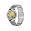 Vista trasera del Citizen Tsuyosa NJ0150-81E con movimiento automático visible y brazalete de acero