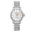 Reloj Certina DS Action Lady Diamonds C032.051.11.116.00 con esfera plateada, detalles dorados y brazalete de acero