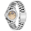 Vista trasera del Citizen Tsuyosa NJ0151-88M con movimiento automático visible y brazalete de acero
