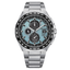 Reloj Citizen H800 Super Titanium AT8238-84M radiocontrolado con esfera azul y brazalete de titanio
