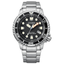 Reloj Citizen Diver’s Eco Drive BN0150-61E con esfera negra y brazalete de acero inoxidable