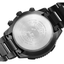 Parte trasera del Citizen Crono Pilot Acero CB5007-51H con fondo de caja grabado y brazalete de acero