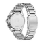 Vista trasera del Citizen Chrono Outdoor CA4600-89E con brazalete de acero inoxidable y fondo de caja
