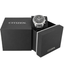 Reloj Citizen Chrono Outdoor CA4600-89E con esfera negra presentado junto a su caja original Citizen