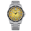Reloj Citizen Marine 1810 AW1816-89X Eco-Drive con esfera amarilla degradada y brazalete de acero inoxidable