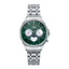 Reloj Sandoz Classic 81376-99 con esfera verde, subesferas multifunción y brazalete de acero inoxidable