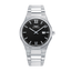 Reloj Sandoz Style 83013-53 con esfera negra y brazalete de acero inoxidable