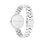 Vista trasera del Calvin Klein Gleam 25100015 con caja y brazalete de acero inoxidable