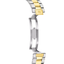 Vista lateral del brazalete bicolor de acero inoxidable del reloj Jaguar Swiss Made J1043/1 con cierre oculto