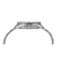 Vista lateral del Certina DS-X GMT C047.452.11.081.01 con caja de acero inoxidable y brazalete metálico