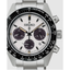 Detalle de la esfera blanca del Seiko Prospex SPEEDTIMER SSC961P1 con subesferas negras y escala taquimétrica