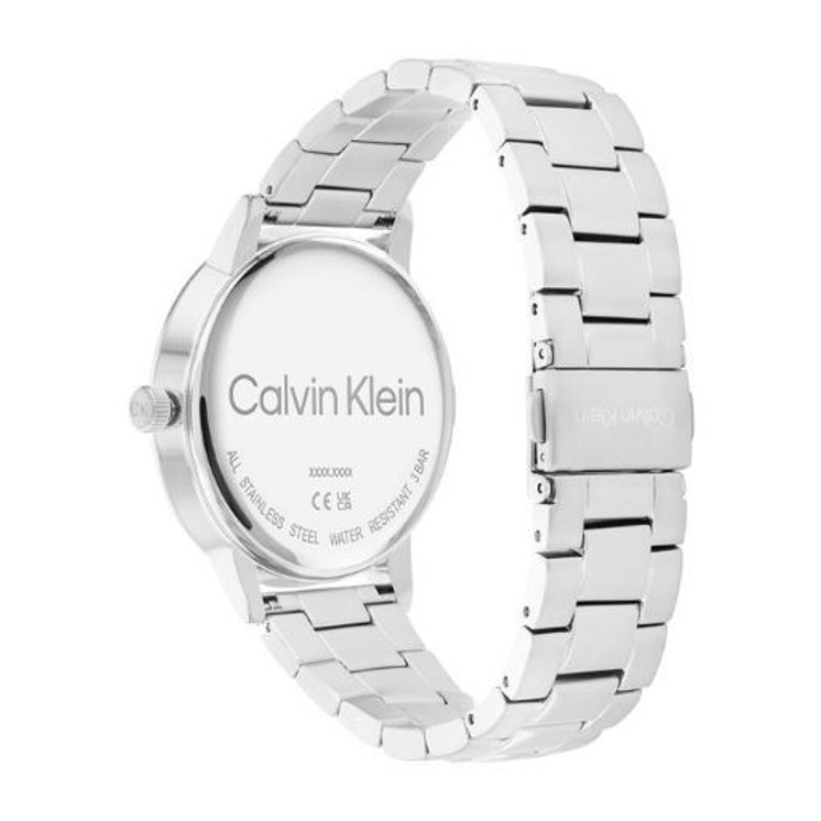 Calvin Klein Linked Hombre Plateado y Negro Analógico - 25200053