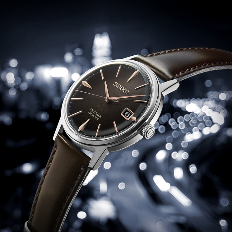 Seiko Presage Cocktail Autom 4R Café Irlandés - SRPJ17J1