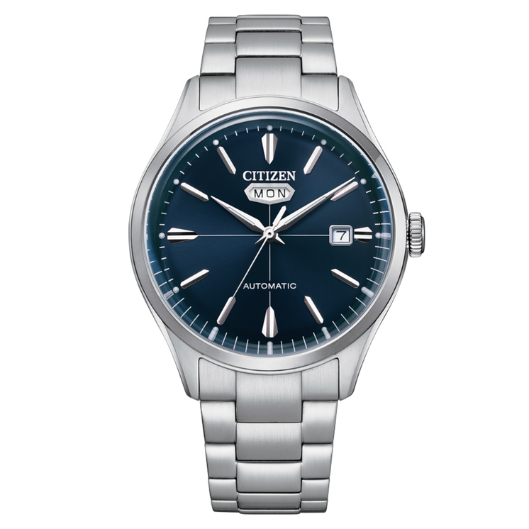 Reloj Citizen Automático C7 NH8391-51L con esfera azul y brazalete de acero inoxidable