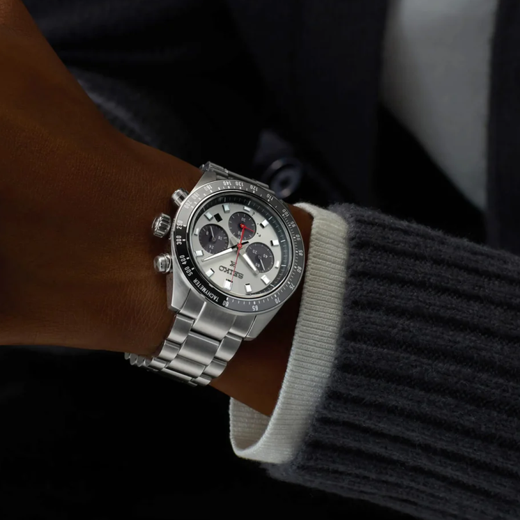 Seiko Prospex Speedtimer Crono Solar blanco SSC911P1