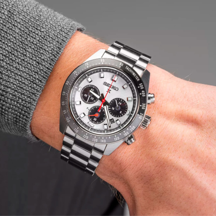 Seiko Prospex Speedtimer Crono Solar blanco SSC911P1