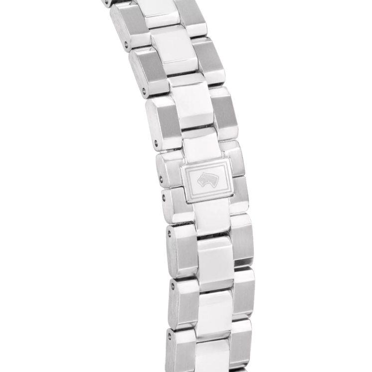 Detalle del brazalete de acero inoxidable y cierre del reloj Jaguar Swiss Made J1045/2