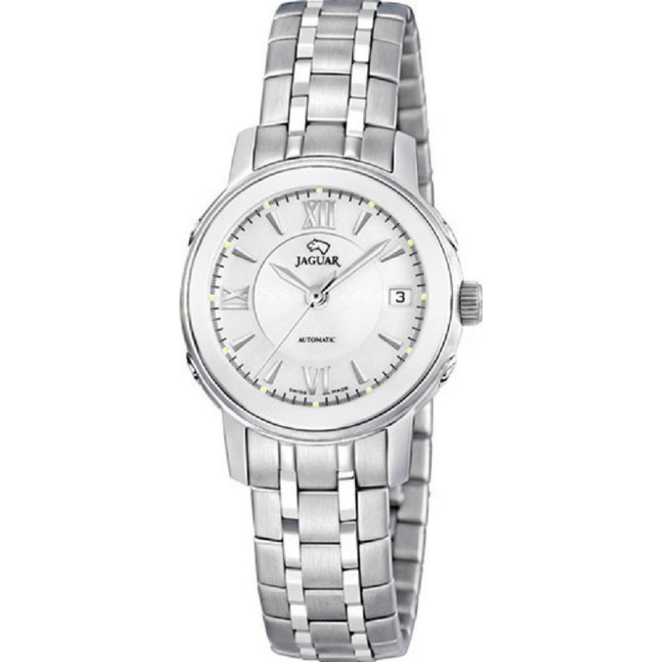 Reloj Jaguar Automático J932/1 para mujer con esfera plateada y brazalete de acero inoxidable