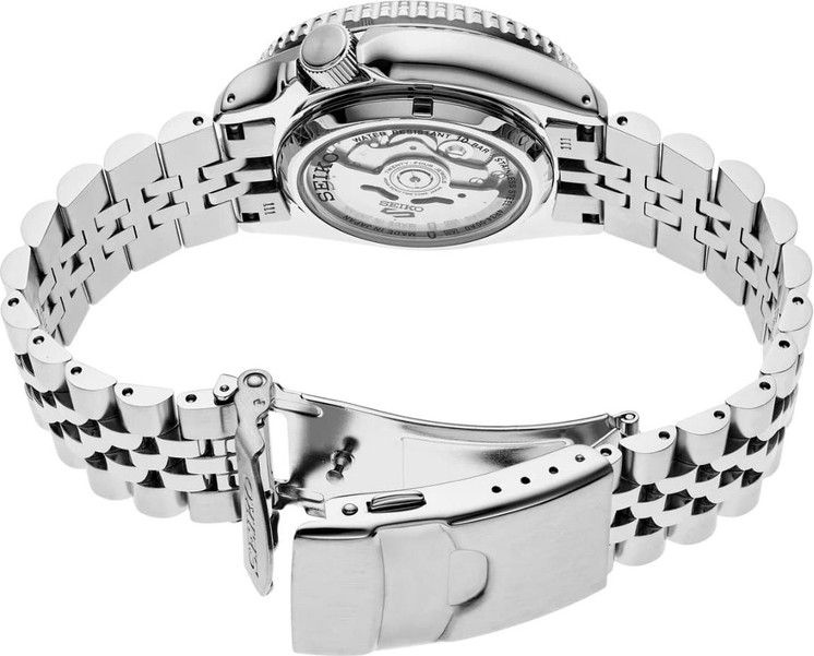 Seiko Sports Serie SKX -  SSK033K1 con calibre automático 4R34 visible y cierre de mariposa con pulsadores