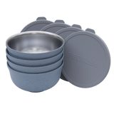 4PK - 24oz Insulated Food Bowls with Silicone Lid