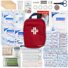 Base Camp First Aid Kit - Bag & Supplies - Top Angle Base Camp First Aid Kit - Bag & Supplies - Top Angle