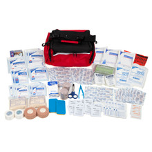 Team Sports Coach First Aid Kit - 134 Piece - Bag & Supplies - Top Angle