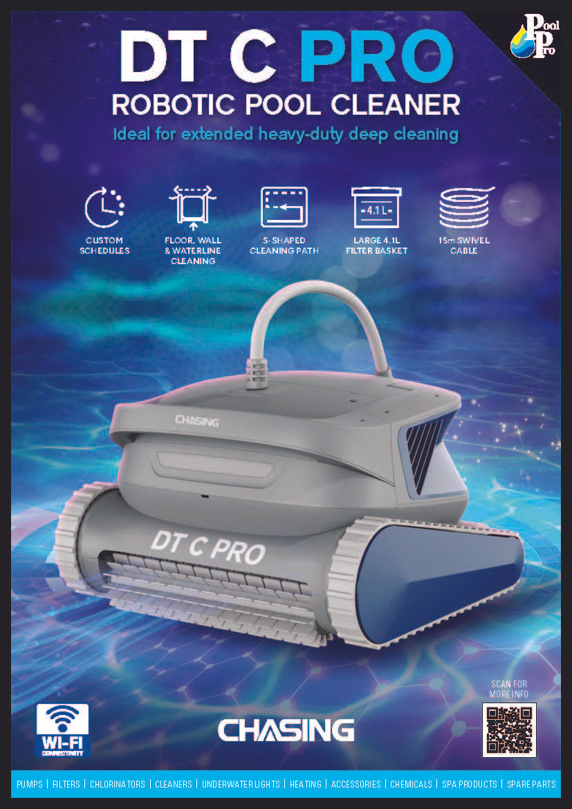 Chasing DT C Pro Robotic Pool Cleaner with 15m Cable