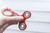 fidget spinner being held/and used