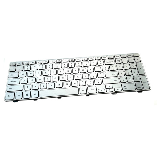 New Dell KK7X9 0KK7X9 US Backlit Silver Laptop Keyboard