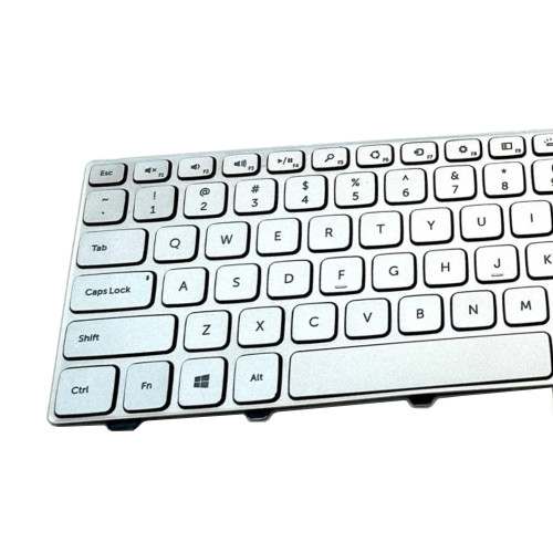 New Dell Inspiron 15 7537 15-7537 US Backlit Silver Keyboard