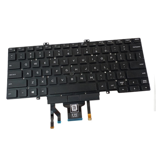 New Dell 3J9FC 03J9FC US Backlit Dual Point Laptop Keyboard