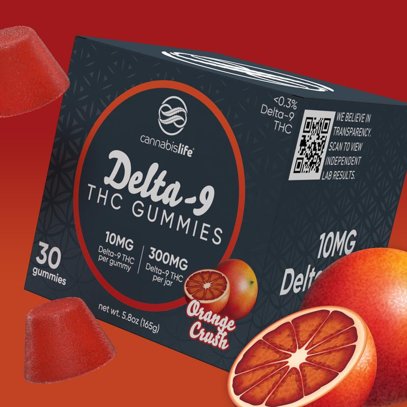 Orange Crush Delta-9 THC gummies | Cannabis Life