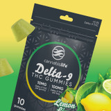 Lemon Lime Delta-9 Gummies - (10ct) 100mg