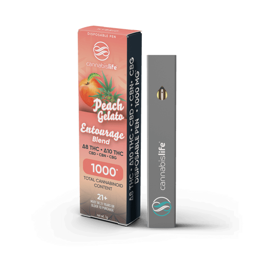 Peach Gelato Entourage Disposable Vape Pen - (1ml) 1000mg