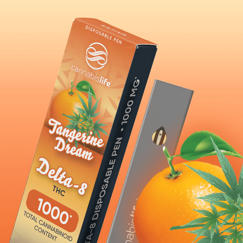Tangerine Dream Delta-8 Disposable Vape Pen - (1ml) 1000mg