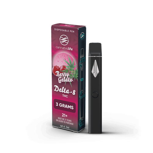 Berry Gelato Delta-8 Disposable Vape Pen - (3ml)