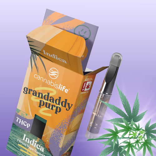 Granddaddy Purp Indica THCp Vape Cartridge – (1ML)