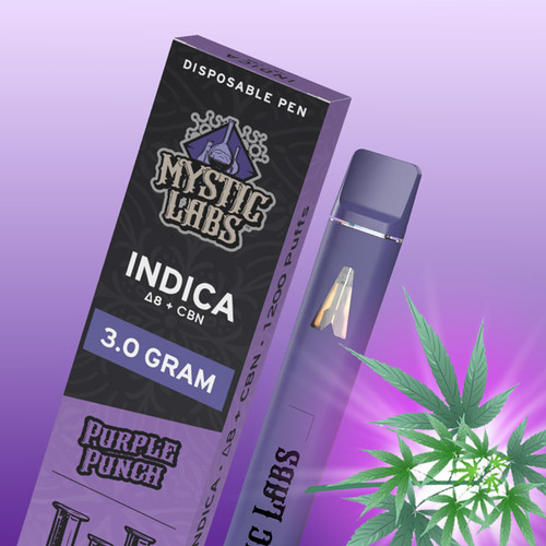Purple Punch Indica Delta-8 Disposable Vape Pen - (3ML)