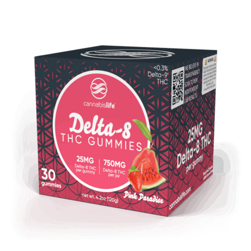 Pink Paradise Delta-8 Gummies - (30ct) 750mg